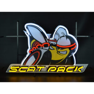 Dodge Scat Pack Neon Sign With Backing
