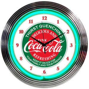 Cola-Cola Evergreen Neon Clock