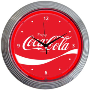 Cola-Cola Wave Neon Clock