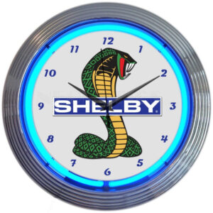 Shelby Cobra Ford OLP Mustang Neon Clock