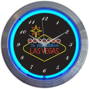 Las Vegas Sign Neon Clock
