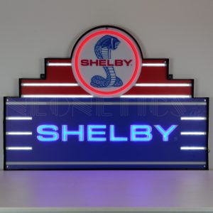 Art Deco Marquee Shelby LED Flex Neon Sign In Steel Can illuminated LED display