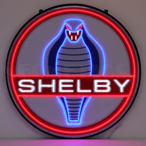 Shelby Round 36″ LED Flex Neon Sign In Steel Can illuminated LED display