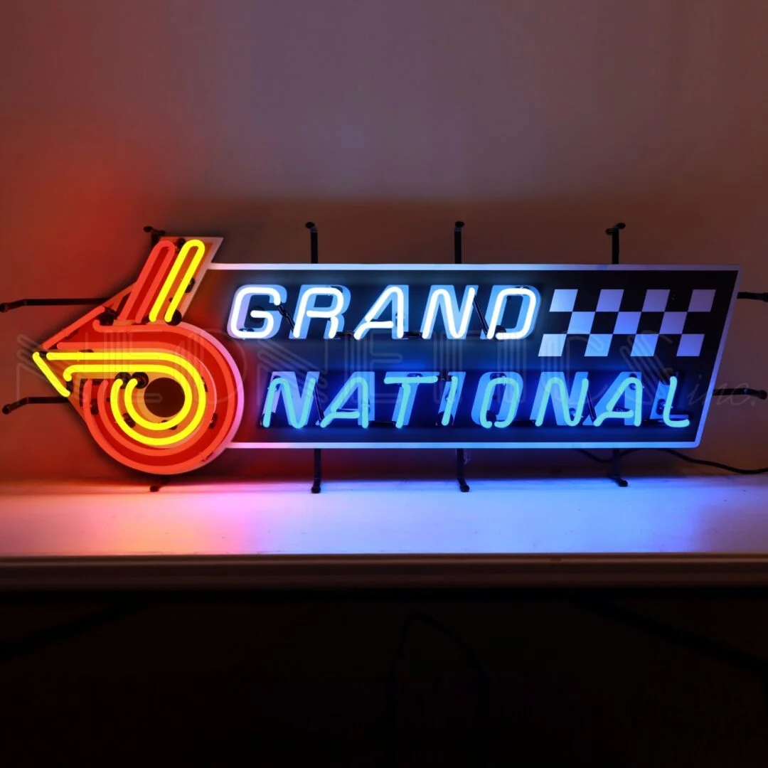 Buick Grand National Neon Sign illuminated neon display