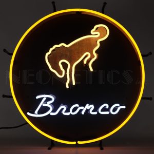 Ford Bronco Neon Sign illuminated neon display