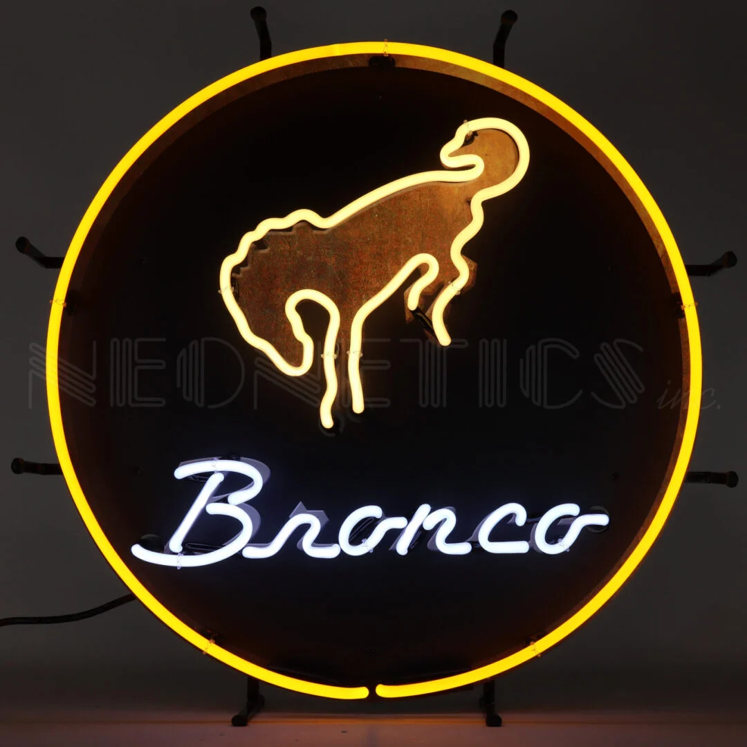 Ford Bronco Neon Sign illuminated neon display
