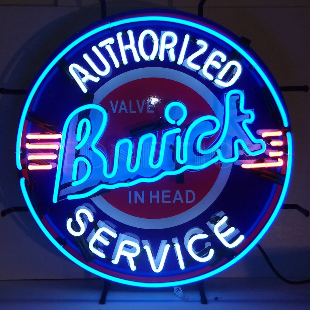 Buick Neon Sign With Backing illuminated neon display
