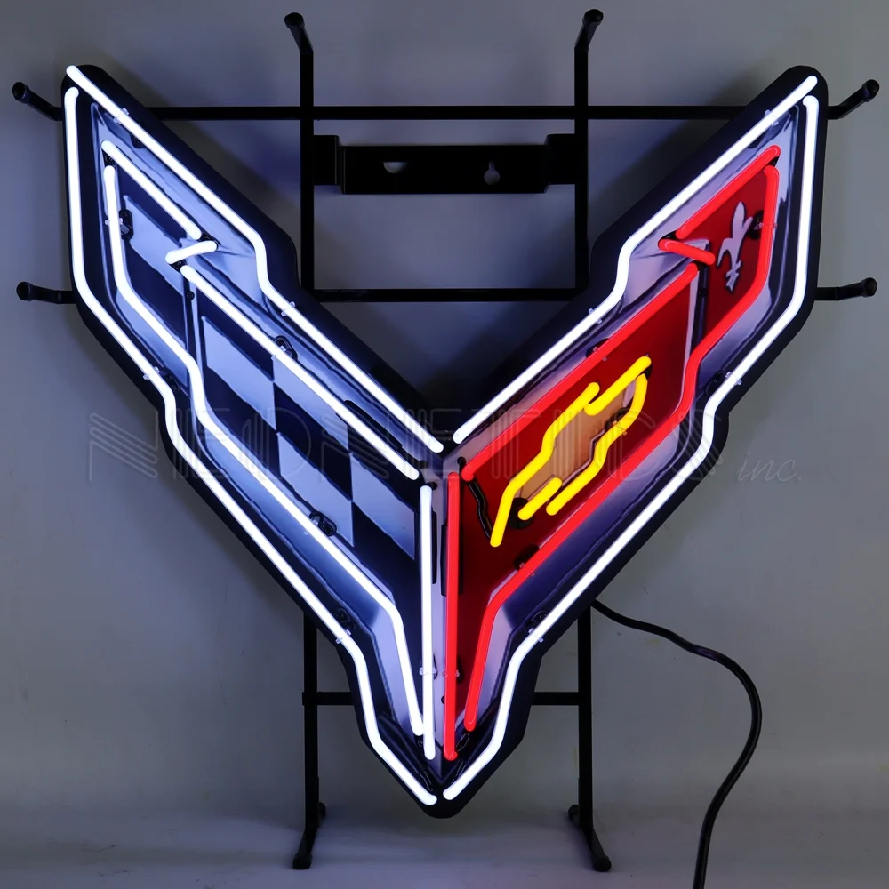 Corvette C8 Next Generation Neon Sign illuminated neon display