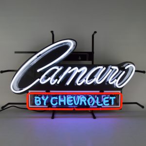 Camaro By Chevrolet Neon Sign illuminated neon display