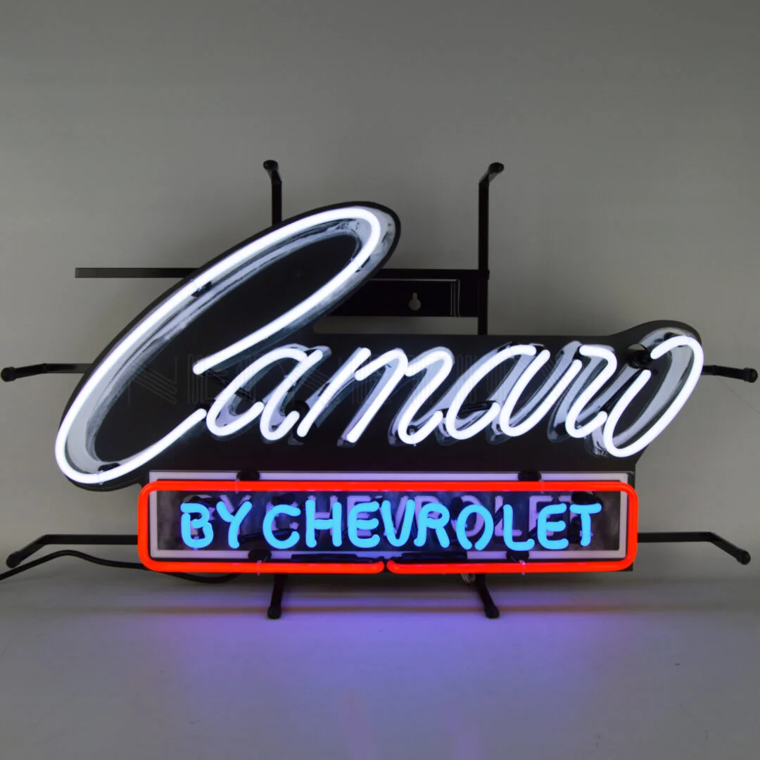 Camaro By Chevrolet Neon Sign illuminated neon display