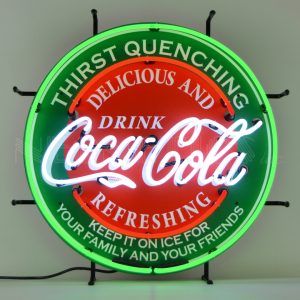 Coca-Cola Evergreen Neon Sign illuminated neon display