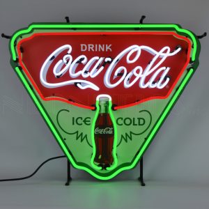 Coca-Cola Ice Cold Shield Neon Sign illuminated neon display