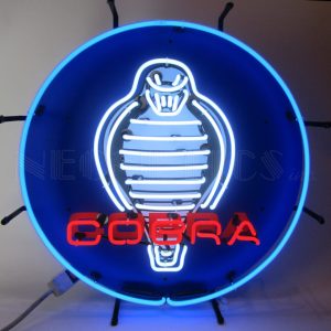 Ford Cobra Neon Sign With Backing illuminated neon display