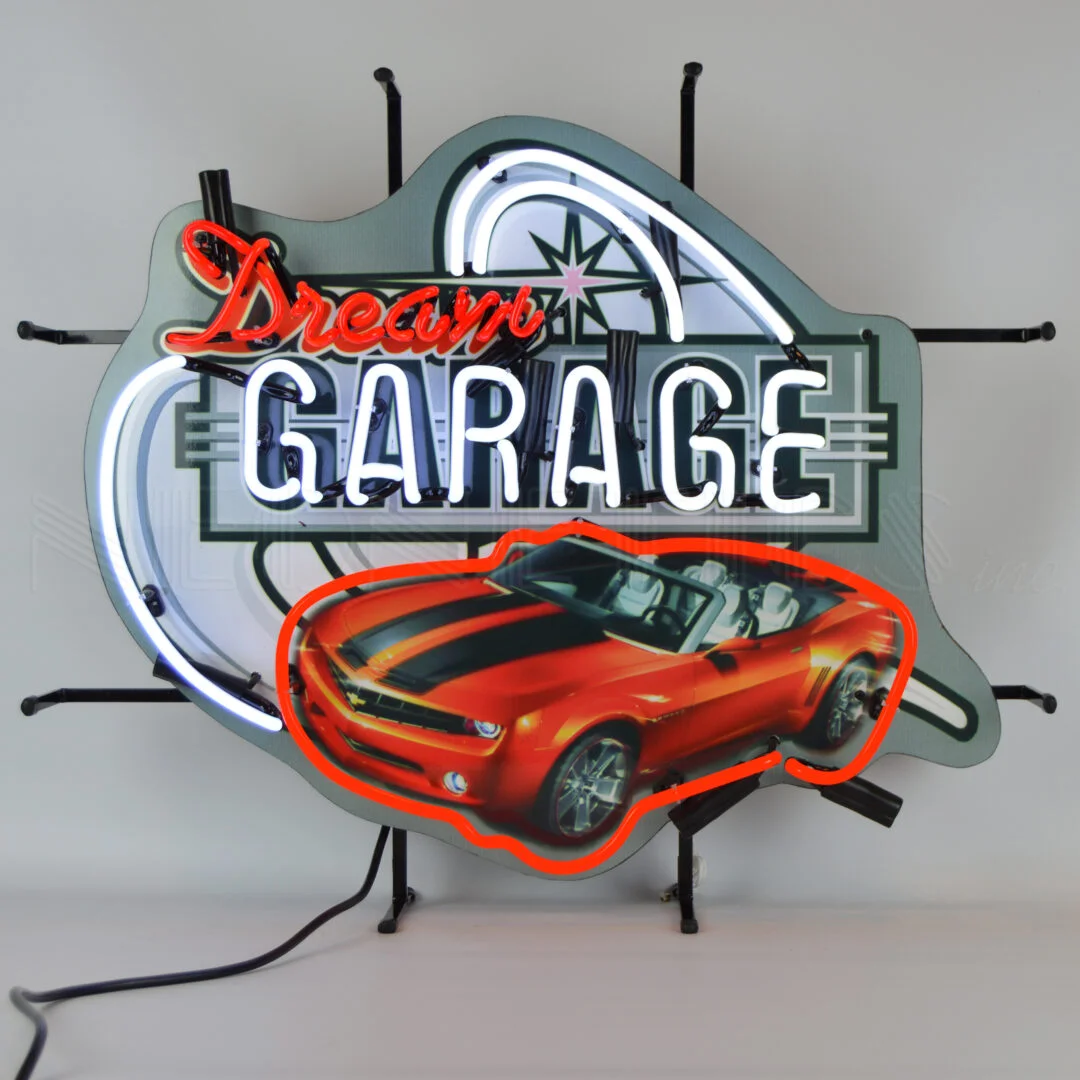 Dream Garage Camaro Neon Sign illuminated neon display