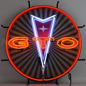 GTO Pontiac Neon Sign illuminated neon display