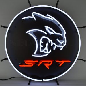 Dodge Hellcat SRT Neon Sign illuminated neon display