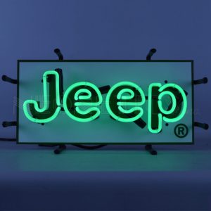 Jeep Green Junior Neon Sign illuminated neon display