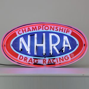 NHRA Oval Neon Sign In Steel Can illuminated neon display