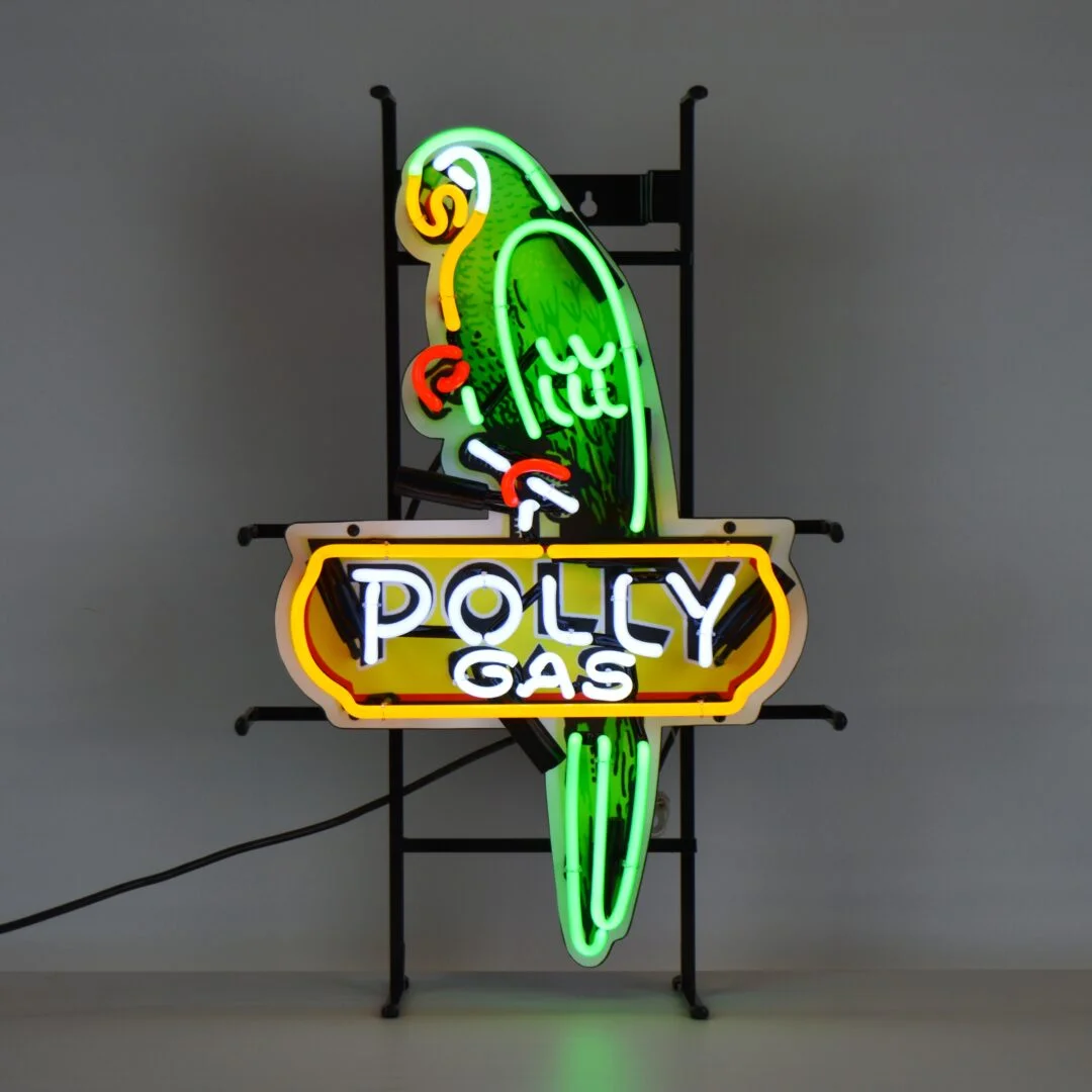 Shaped Polly Gas Neon Sign illuminated neon display