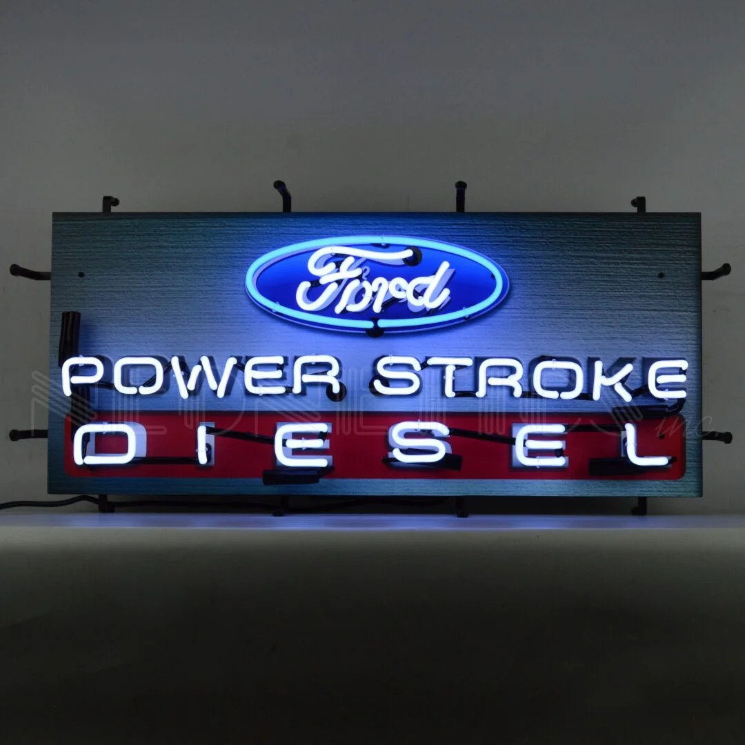 Ford Power Stroke Diesel Neon Sign illuminated neon display