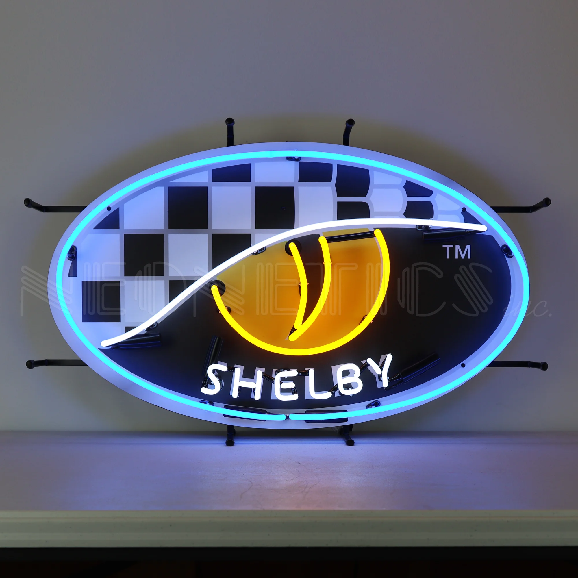 Shelby Series One Snake Eye Neon Sign illuminated neon display