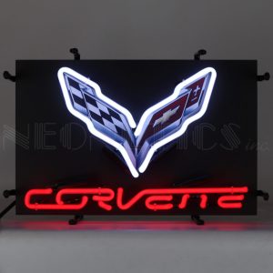 Corvette C7 Junior Neon Sign With Backing illuminated neon display