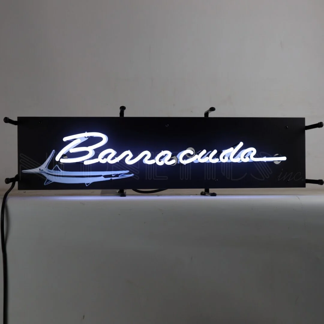 Barracuda Junior Neon Sign With Backing illuminated neon display