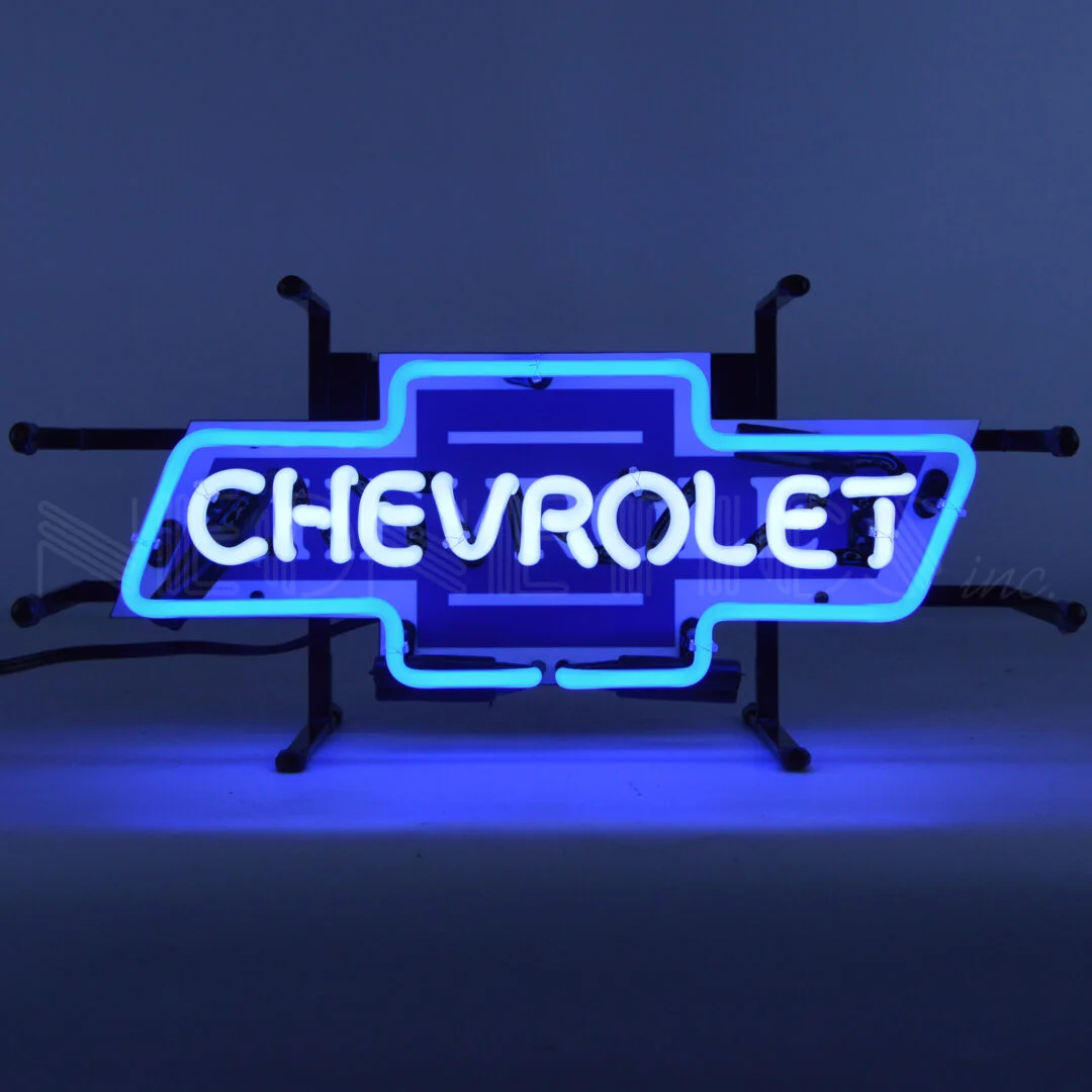 Chevrolet Bowtie Junior Neon Sign illuminated neon display