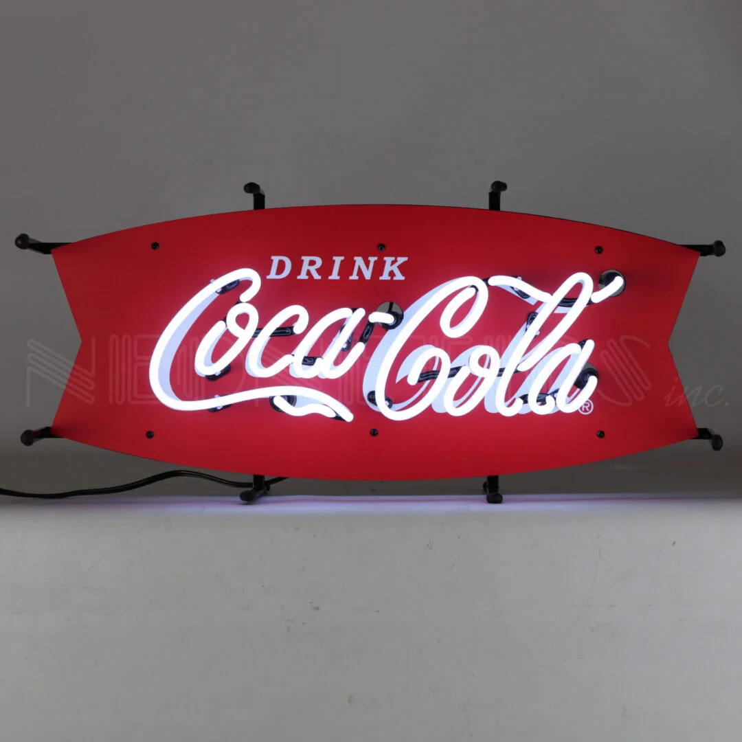 Cola-Cola Fishtail Junior Neon Sign illuminated neon display