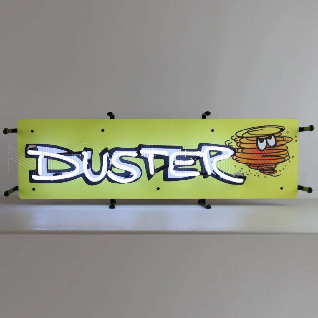 Duster By Plymouth Junior Neon Sign illuminated neon display