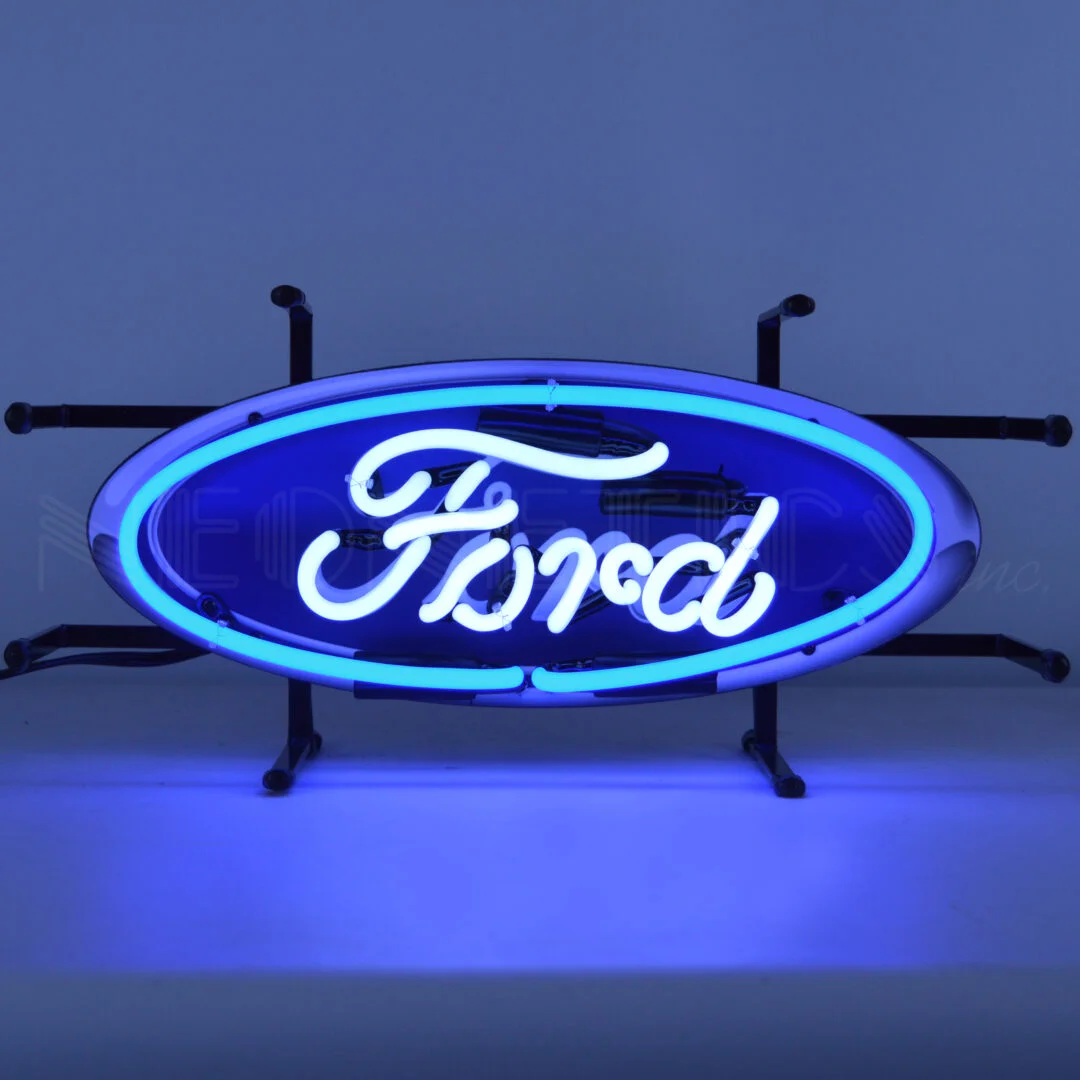 Ford Oval Junior Neon Sign illuminated neon display