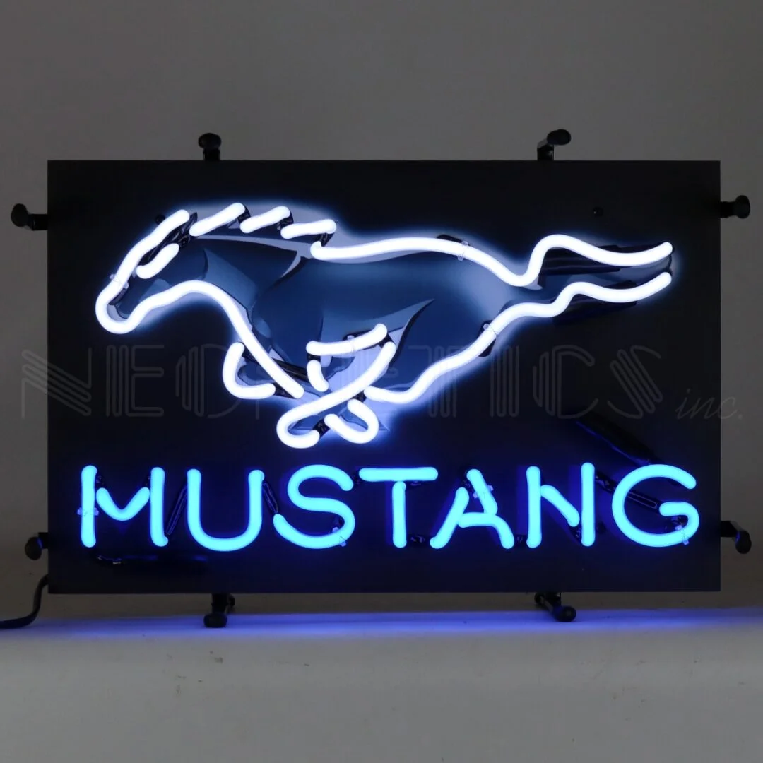 Ford Mustang Junior Neon Sign With Backing illuminated neon display