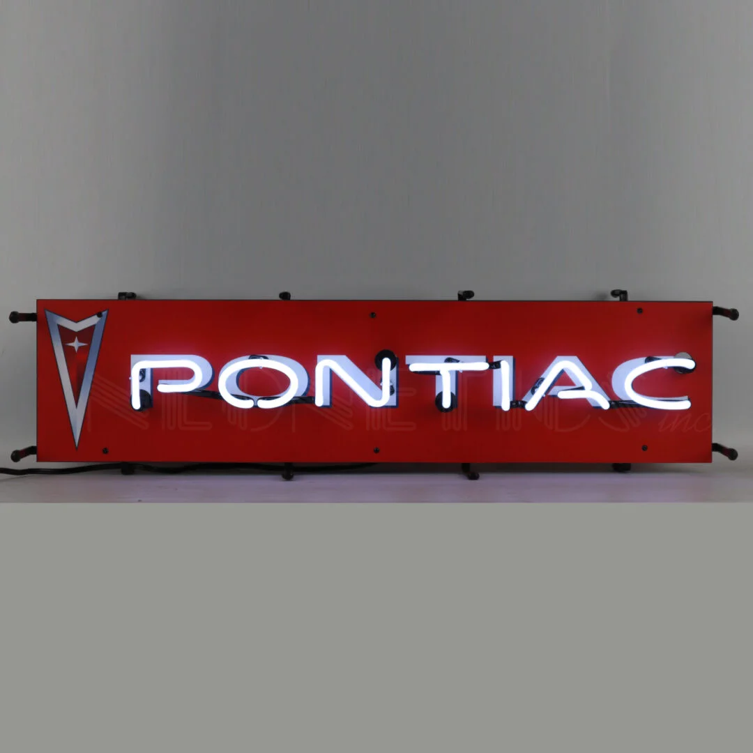 Pontiac Junior Neon Sign illuminated neon display