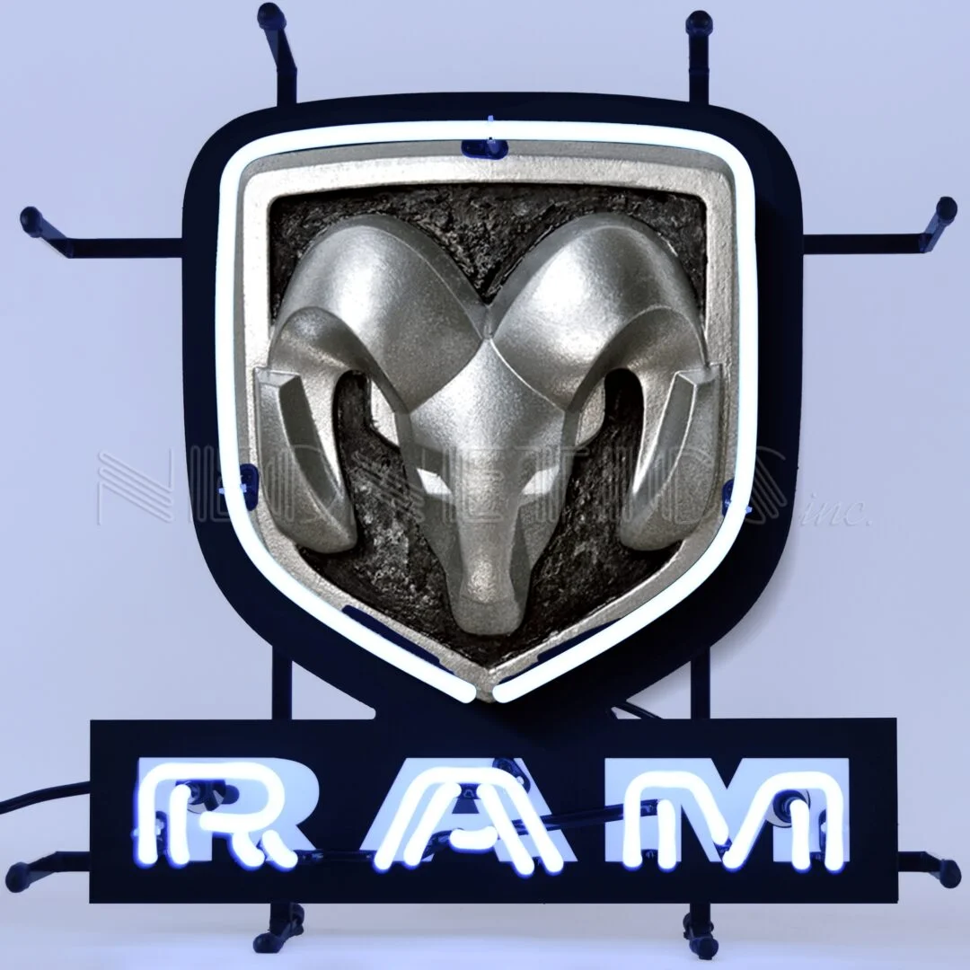 RAM Junior Neon Sign illuminated neon display