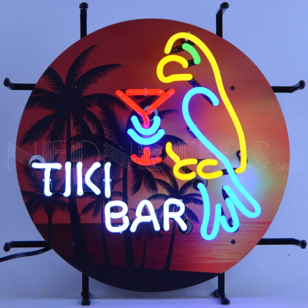 Tiki Bar Premium Junior Neon Sign illuminated neon display