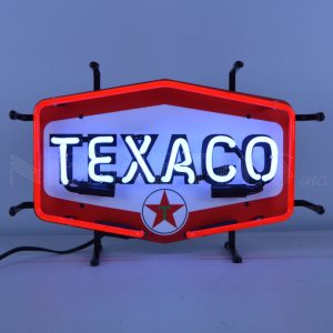 Texaco Hexagon Junior Neon Sign illuminated neon display