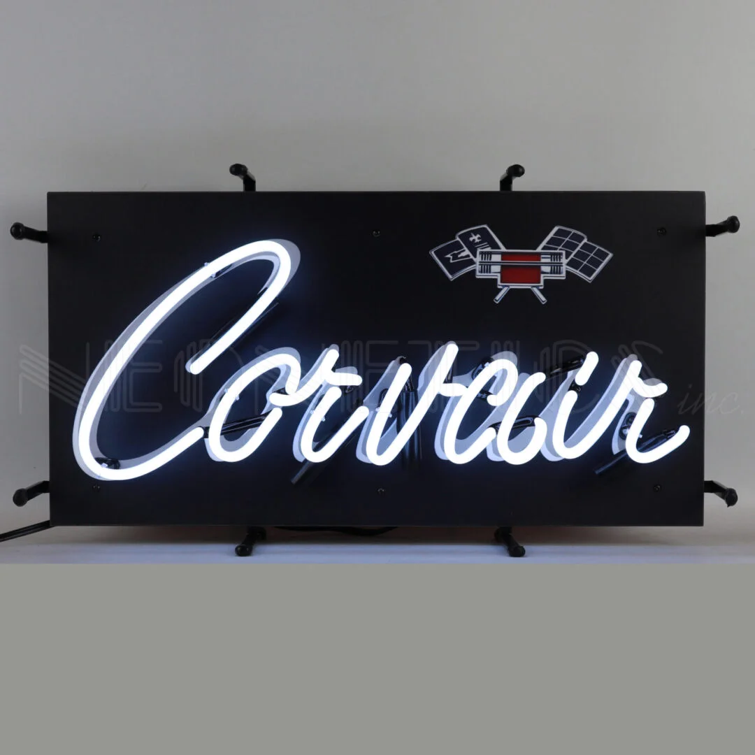 Corvair Junior Neon Sign illuminated neon display