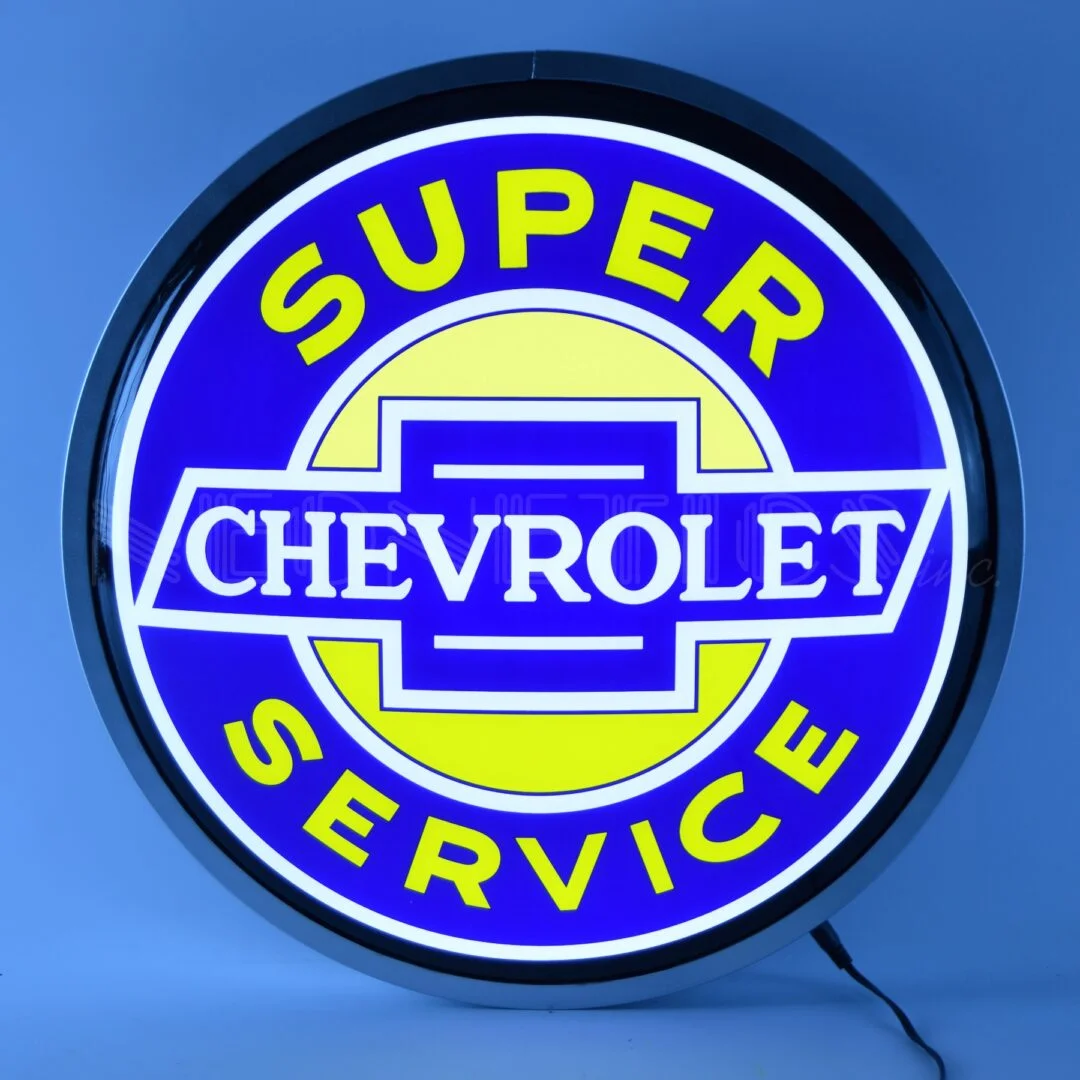 Super Chevrolet Service 15″ Backlit LED Lighted Sign illuminated LED display