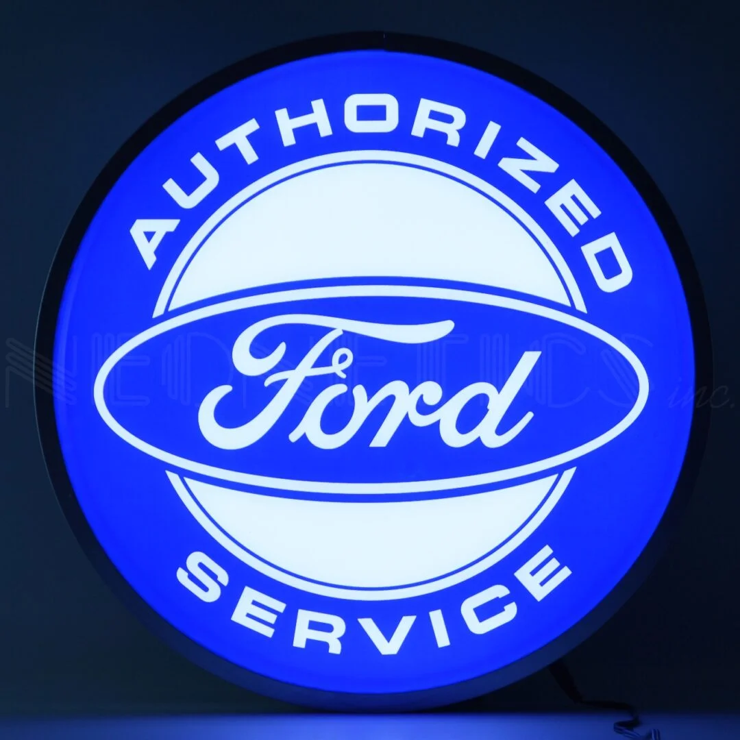Ford Authorized Service 15″ Backlit LED Lighted Sign illuminated LED display
