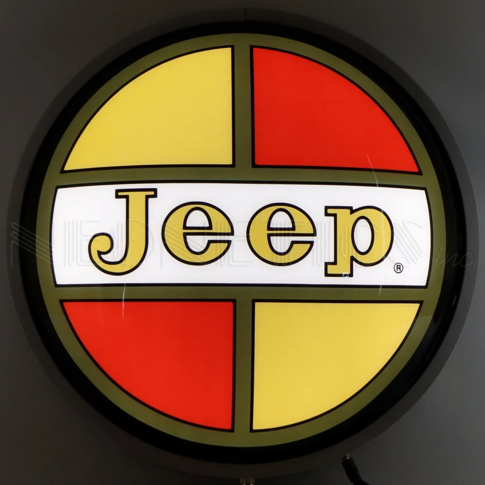Jeep Retro 15″ Backlit LED Lighted Sign illuminated LED display