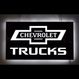 Chevy Trucks Slim LED Sign illuminated LED display