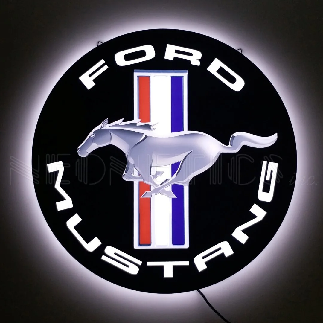 Ford Mustang Slim LED Sign illuminated LED display