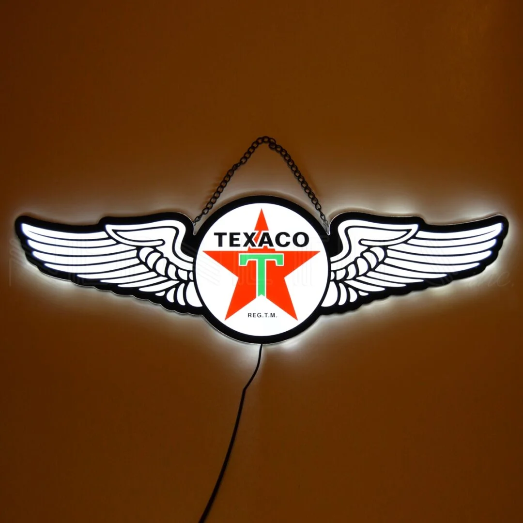 Texaco Wings Slim LED Sign illuminated LED display