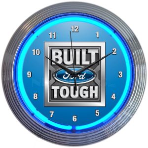 Ford – Built Ford Tough Neon Clock illuminated neon display