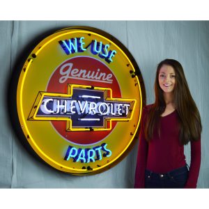 Chevrolet 36 Inch Neon Sign In Metal Can illuminated neon display