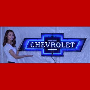 5 FT Chevrolet Bowtie Neon Sign In Steel Can illuminated neon display
