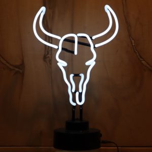 Deer Skull Neon Sculpture